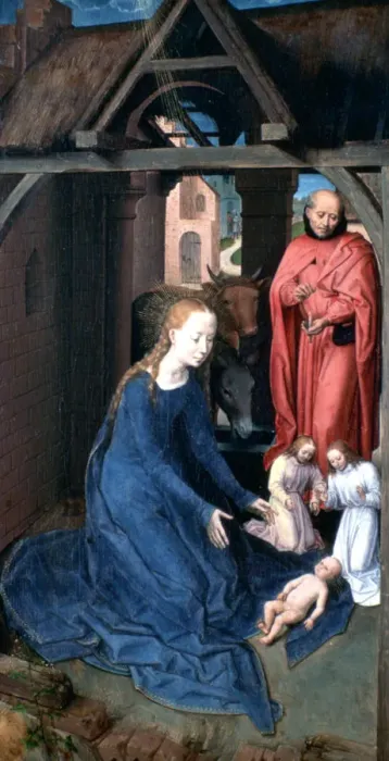 Framed Print : Triptych of Jan Florain, Detail, 1479. Artist: Hans Memling Framed Print : Triptych of Jan Florain, Detail, 1479. Artist: Hans Memling