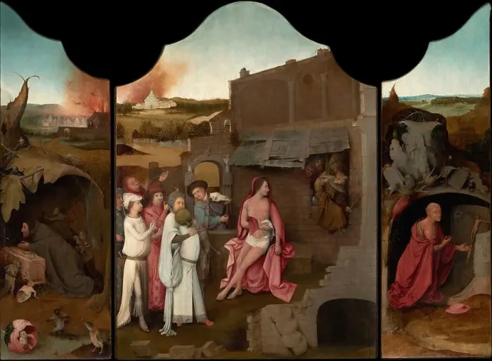 Framed Print : Triptych of Job, Between 1500 and 1524. Creator: Bosch; Hieronymus; (School) () Framed Print : Triptych of Job, Between 1500 and 1524. Creator: Bosch; Hieronymus; (School) ()