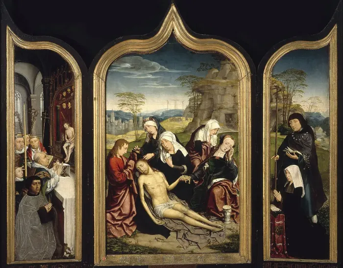 Framed Print : Triptych of the Lamentation of Christ Framed Print : Triptych of the Lamentation of Christ