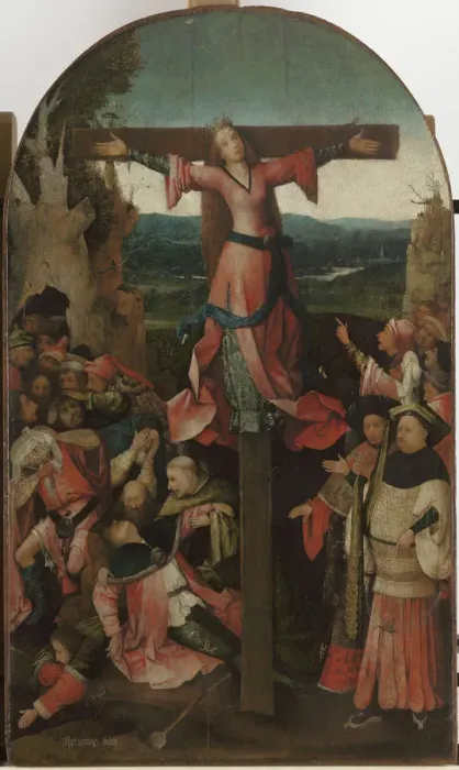 Framed Print : Triptych of the Martyrdom of Saint Liberata (central panel), c. 1500 Framed Print : Triptych of the Martyrdom of Saint Liberata (central panel), c. 1500