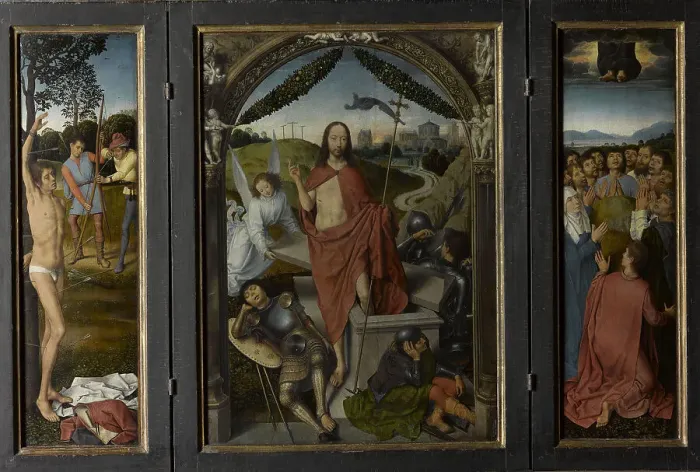 Framed Print : Triptych of The Resurrection Framed Print : Triptych of The Resurrection