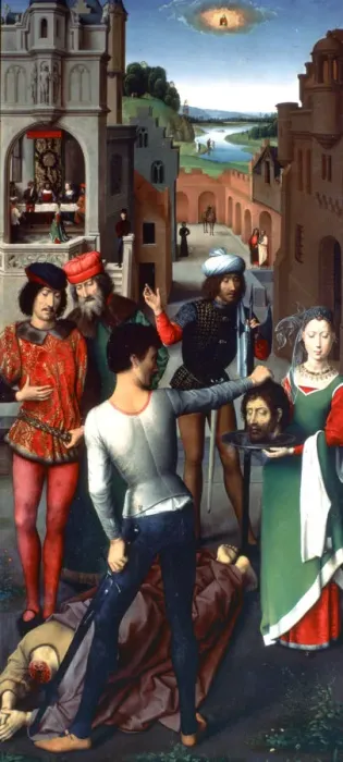Framed Print : Triptych of St John the Baptist and St John the Evangelist, 1479 Artist: Hans Memling Framed Print : Triptych of St John the Baptist and St John the Evangelist, 1479 Artist: Hans Memling