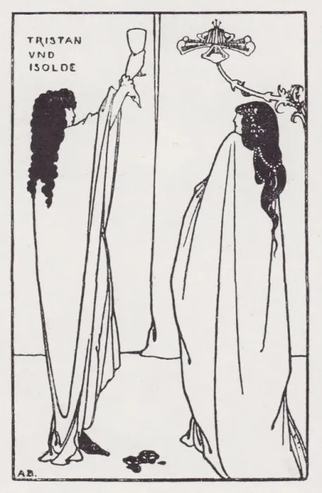 Framed Print : Tristan und Isolde, from The Savoy No. 7, 1896. Creator: Aubrey Beardsley Framed Print : Tristan und Isolde, from The Savoy No. 7, 1896. Creator: Aubrey Beardsley