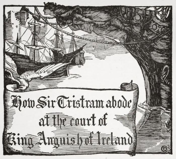 Framed Print : How Tristram abode at the court of King Anguish of Ireland, 1905 Framed Print : How Tristram abode at the court of King Anguish of Ireland, 1905