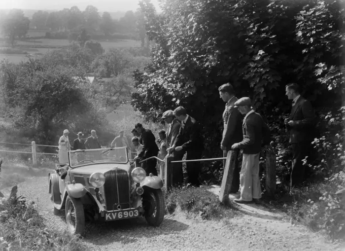 Framed Print : Triumph 2-seater taking part in a West Hants Light Car Club Trial, Ibberton Hill, Dorset, 1930s Framed Print : Triumph 2-seater taking part in a West Hants Light Car Club Trial, Ibberton Hill, Dorset, 1930s
