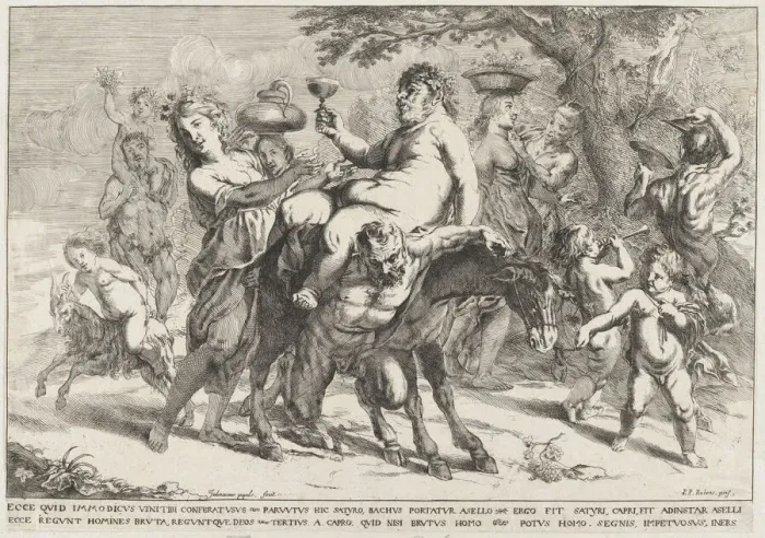 Framed Print : The Triumph of Bacchus, 1633-63. Creator: Jan Popels Framed Print : The Triumph of Bacchus, 1633-63. Creator: Jan Popels