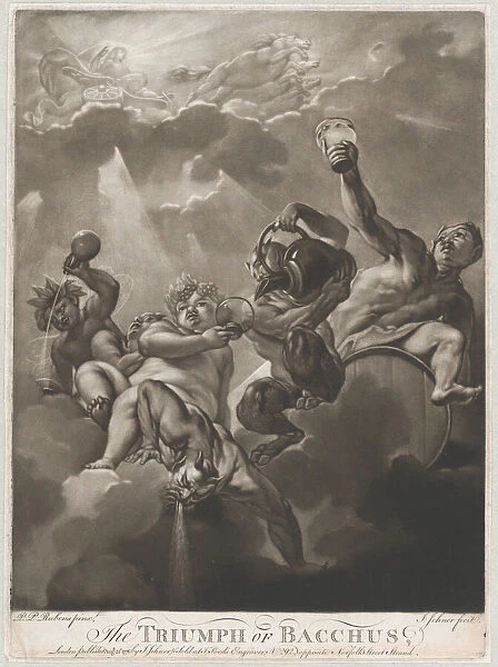 The Triumph of Bacchus, 1776. Creator: Isaak Jehner