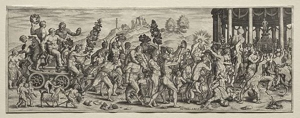 Triumph of Bacchus. Creator: Theodor de Bry (Flemish, 1528-1598)