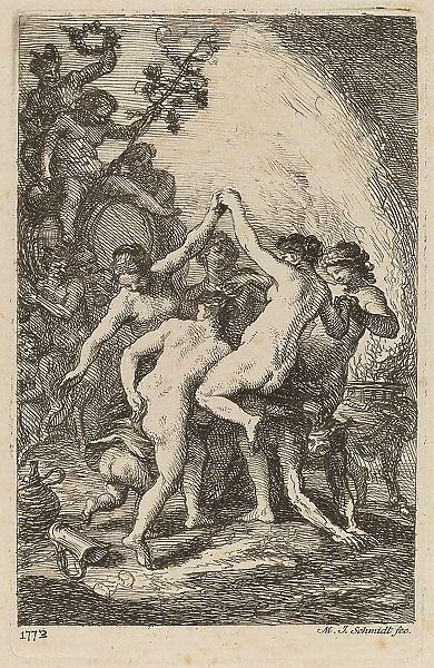 The Triumph of Bacchus with Dancing Nymphs, 1773. Creator: Martin Johann Schmidt