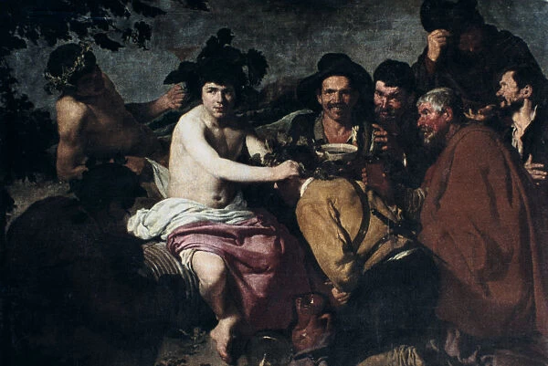 The Triumph of Bacchus or The Drunkards, 17th Century. Artist: Diego Velazquez