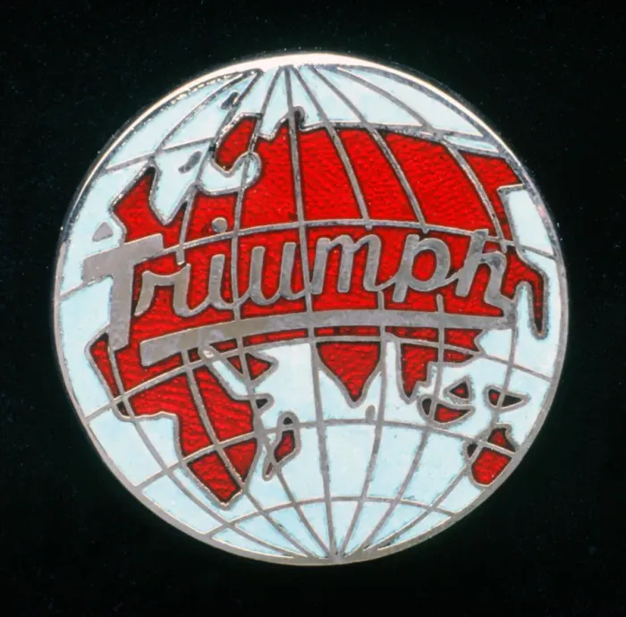 Framed Print : Triumph badge. Creator: Unknown Framed Print : Triumph badge. Creator: Unknown