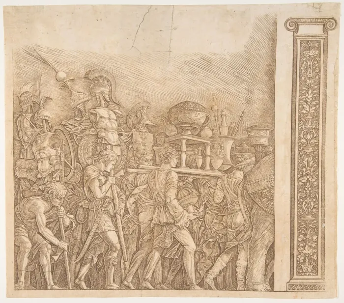 Framed Print : Triumph of Caesar: The Corselet Bearers, ca. 1490. Creator: Unknown Framed Print : Triumph of Caesar: The Corselet Bearers, ca. 1490. Creator: Unknown
