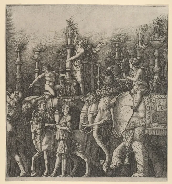 Framed Print : The Triumph of Caesar: the Elephants, 1470-1525. Creator Framed Print : The Triumph of Caesar: the Elephants, 1470-1525. Creator
