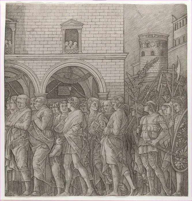 Framed Print : The Triumph of Caesar: the senators, 1470-1525. 1470-1525 Framed Print : The Triumph of Caesar: the senators, 1470-1525. 1470-1525