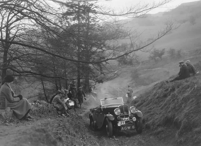 Framed Print : Triumph competing in the MG Car Club Abingdon Trial / Rally, 1939. Artist: Bill Brunell Framed Print : Triumph competing in the MG Car Club Abingdon Trial / Rally, 1939. Artist: Bill Brunell
