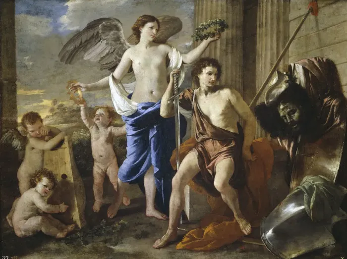 Framed Print : The Triumph of David, 1630. Artist: Poussin, Nicolas (1594-1665) Framed Print : The Triumph of David, 1630. Artist: Poussin, Nicolas (1594-1665)