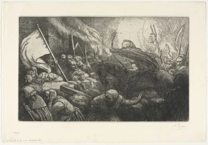 Framed Print : The Triumph of Death: The Proclamation. Creator: Alphonse Legros (French, 1837-1911) Framed Print : The Triumph of Death: The Proclamation. Creator: Alphonse Legros (French, 1837-1911)