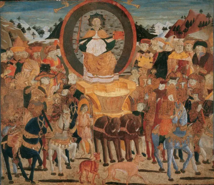 Framed Print : The Triumph of Fame, 1465-1470 Framed Print : The Triumph of Fame, 1465-1470