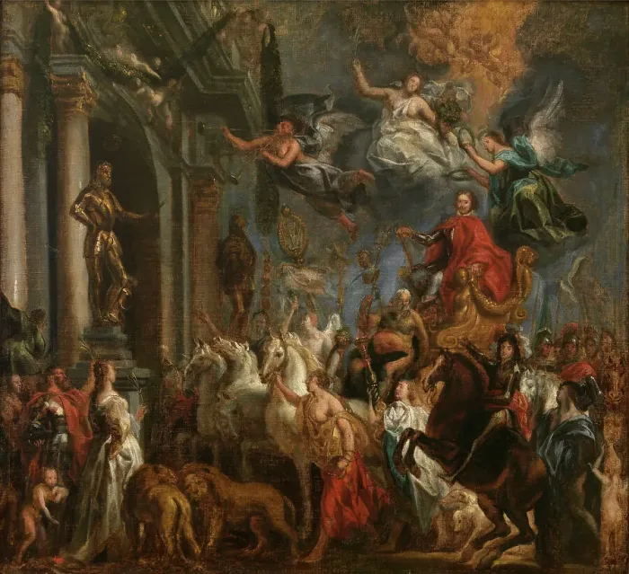 Framed Print : Triumph of Frederick Henry, Prince of Orange, 1651. Creator: Jordaens, Jacob (1593-1678) Framed Print : Triumph of Frederick Henry, Prince of Orange, 1651. Creator: Jordaens, Jacob (1593-1678)