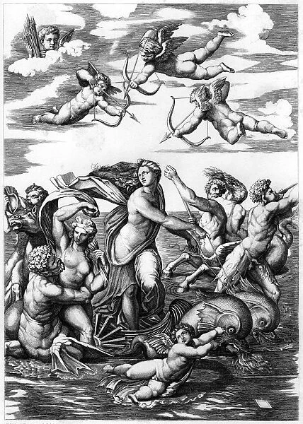 The Triumph of Galatea, 1512 (1849). Artist: L Delaistre