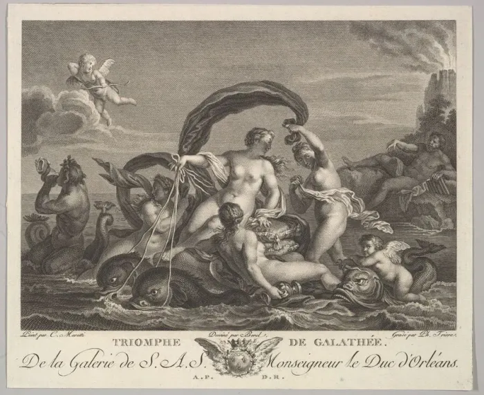 Framed Print : The Triumph of Galatea. Creator: Philippe Triere Framed Print : The Triumph of Galatea. Creator: Philippe Triere