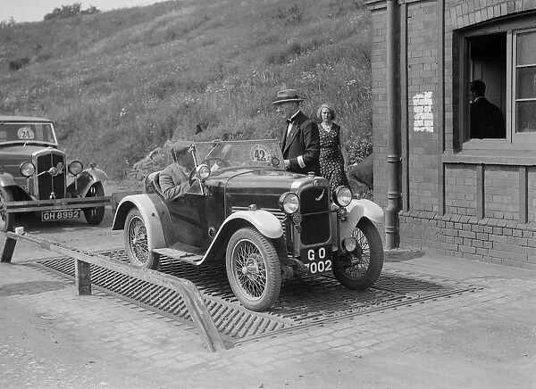 Triumph of J Wallis, winner of the Autocar Cup at the Middlesex County AC Hill Climb, c1930