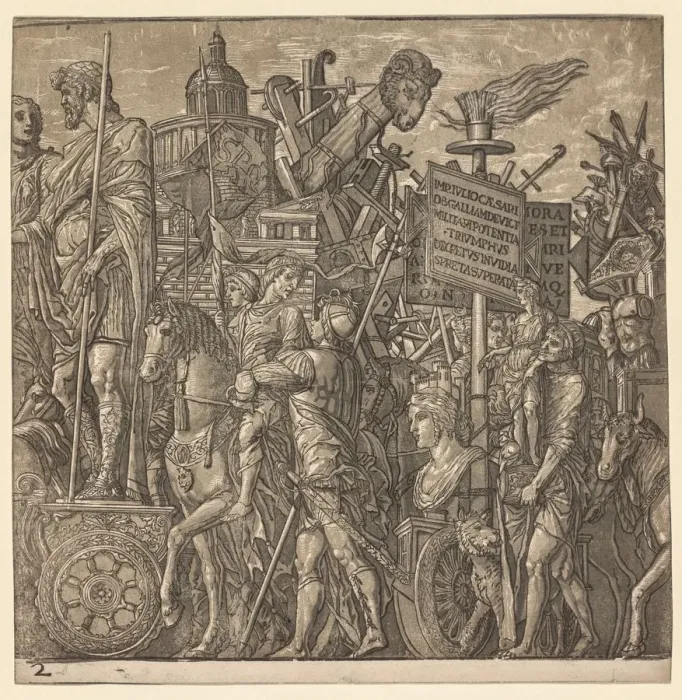 Framed Print : The Triumph of Julius Caesar: Colossal Statues and Siege Equipment, 1593-99. Creator Framed Print : The Triumph of Julius Caesar: Colossal Statues and Siege Equipment, 1593-99. Creator