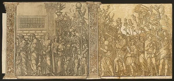 The Triumph of Julius Caesar [no. 7 and 8 plus 2 columns], 1599. Creator: Andrea Andreani