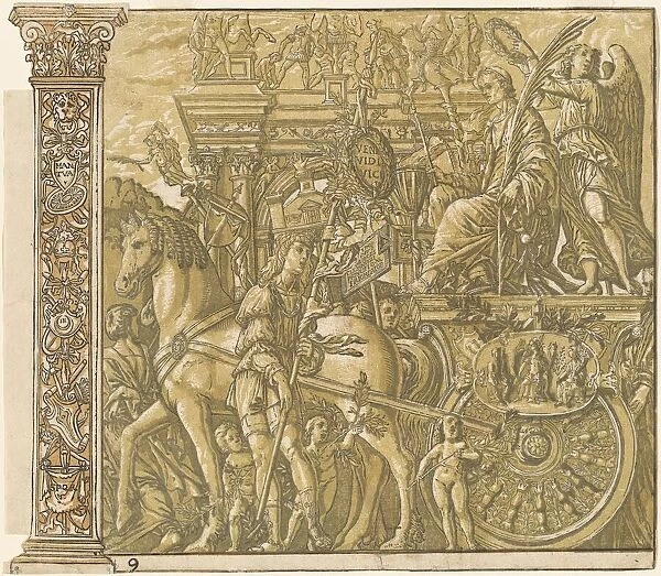 The Triumph of Julius Caesar [no.9 plus 2 columns], 1599. Creator: Andrea Andreani