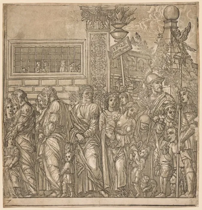 Framed Print : The Triumph of Julius Caesar: Procession of Men, Women and Children, 1593-99. Creator Framed Print : The Triumph of Julius Caesar: Procession of Men, Women and Children, 1593-99. Creator
