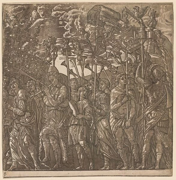 The Triumph of Julius Caesar: Soldiers Carrying Banners and Standards, 1593-99. Creator