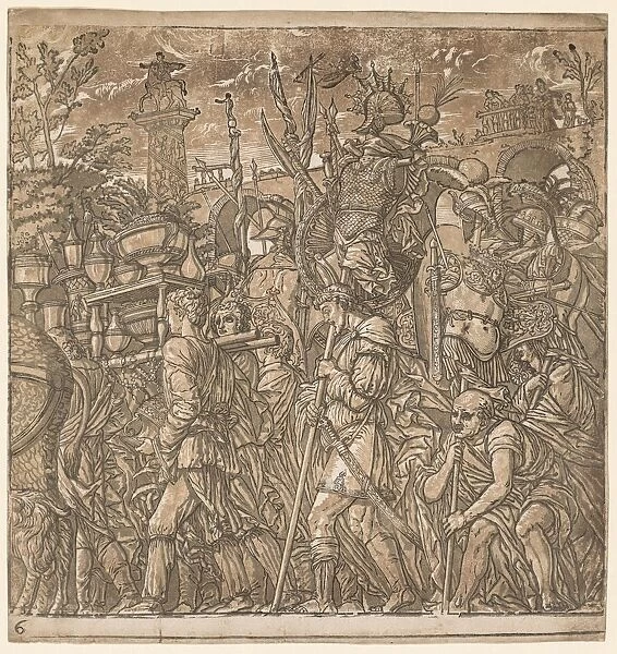 The Triumph of Julius Caesar: Soldiers Carrying Vases and Trophies of War, 1593-99