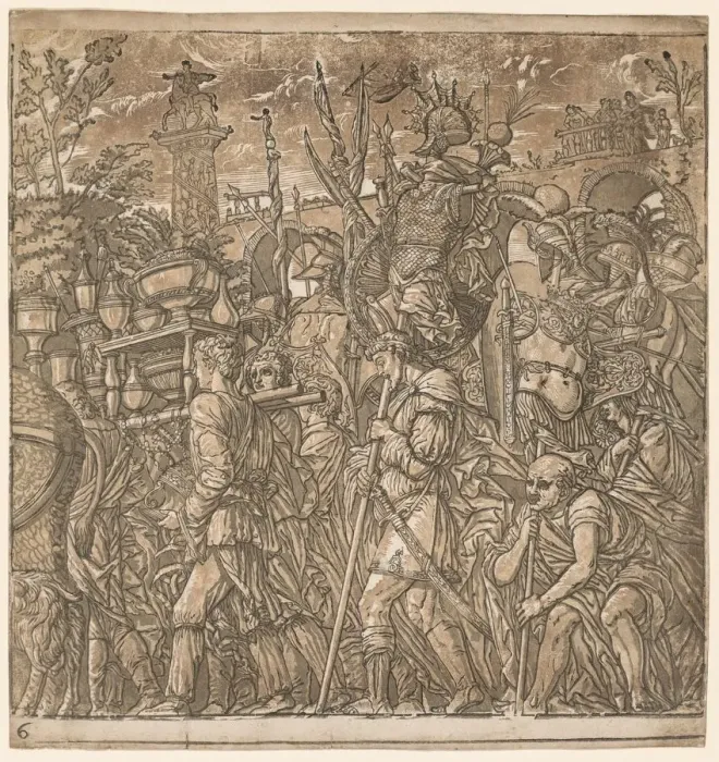 Framed Print : The Triumph of Julius Caesar: Soldiers Carrying Vases and Trophies of War, 1593-99 Framed Print : The Triumph of Julius Caesar: Soldiers Carrying Vases and Trophies of War, 1593-99