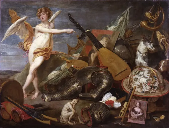 Framed Print : Triumph of Love and Beauty. Artist: Willeboirts (Bosschaert), Thomas (1613-1654)