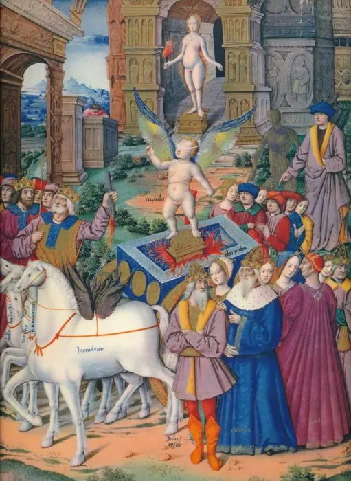 Framed Print : The Triumph of Love, c15th century, (1937). Artist: Emile- Aurele Van Moe Framed Print : The Triumph of Love, c15th century, (1937). Artist: Emile- Aurele Van Moe