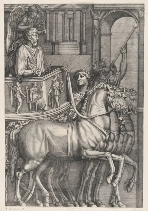 Framed Print : The Triumph of Marcus Aurelius, 1550. 1550. Creator: Nicolas Beatrizet Framed Print : The Triumph of Marcus Aurelius, 1550. 1550. Creator: Nicolas Beatrizet