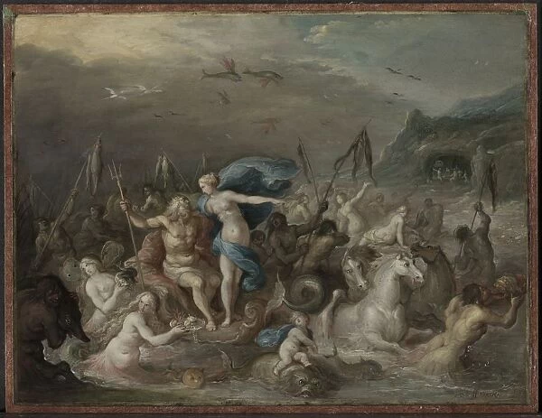 The Triumph of Neptune and Amphitrite, 1630s. Creator: Frans Francken (Flemish, 1581-1642)