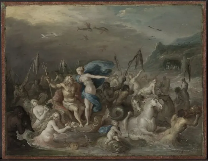 Framed Print : The Triumph of Neptune and Amphitrite, 1630s. Creator: Frans Francken (Flemish, 1581-1642) Framed Print : The Triumph of Neptune and Amphitrite, 1630s. Creator: Frans Francken (Flemish, 1581-1642)