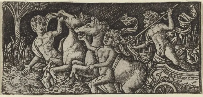 Framed Print : The Triumph of Neptune, c. 1490 / 1510. Creator: Peregrino da Cesena Framed Print : The Triumph of Neptune, c. 1490 / 1510. Creator: Peregrino da Cesena