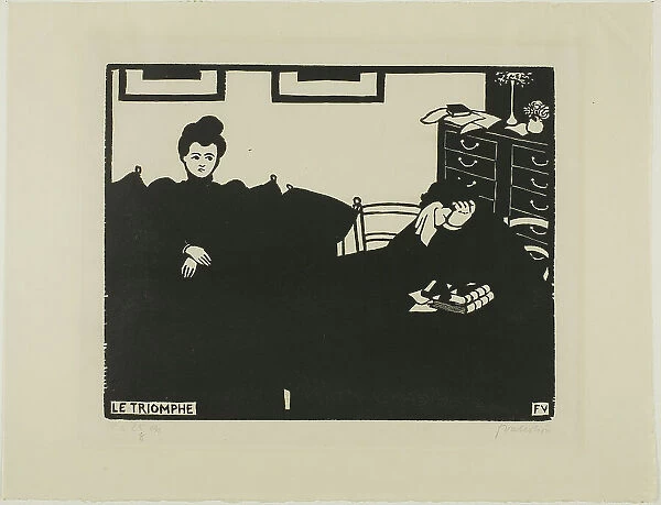 The Triumph, plate two from Intimacies, 1898. Creator: Félix Vallotton
