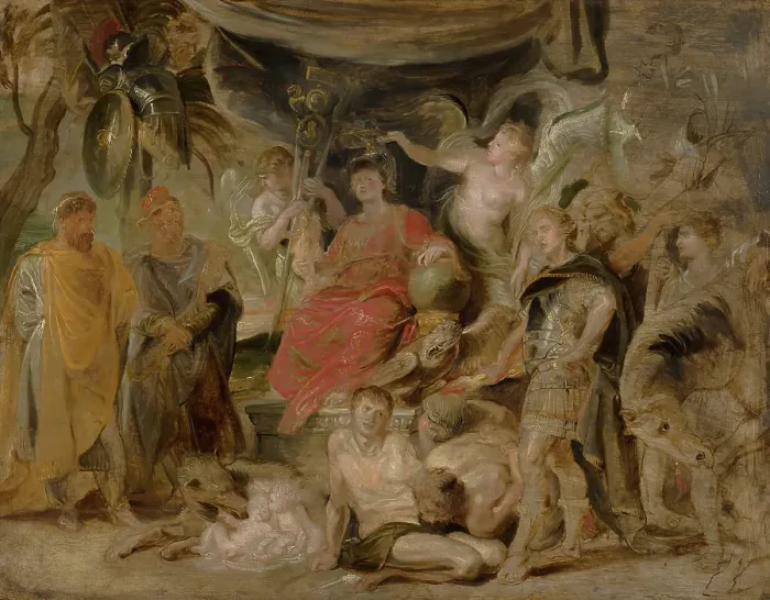 Framed Print : The Triumph of Rome: The Youthful Emperor Constantine Honouring Rome. Creator: Peter Paul Rubens Framed Print : The Triumph of Rome: The Youthful Emperor Constantine Honouring Rome. Creator: Peter Paul Rubens