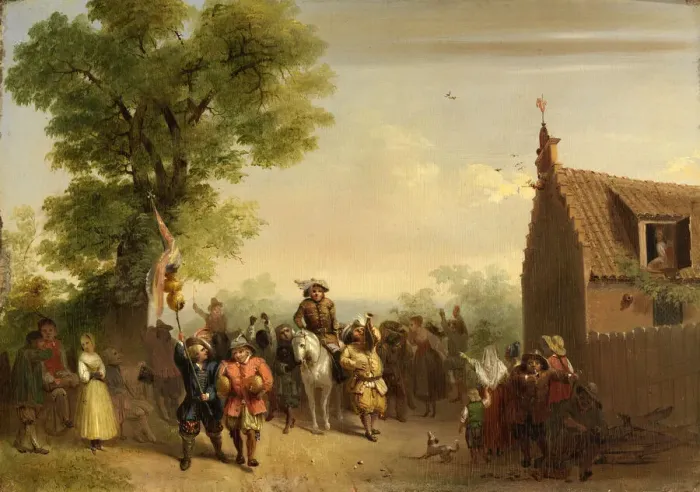 Framed Print : Triumph of Stoffel Brinkerhoff, on His Return from His Conquests in the East, 1835 Framed Print : Triumph of Stoffel Brinkerhoff, on His Return from His Conquests in the East, 1835