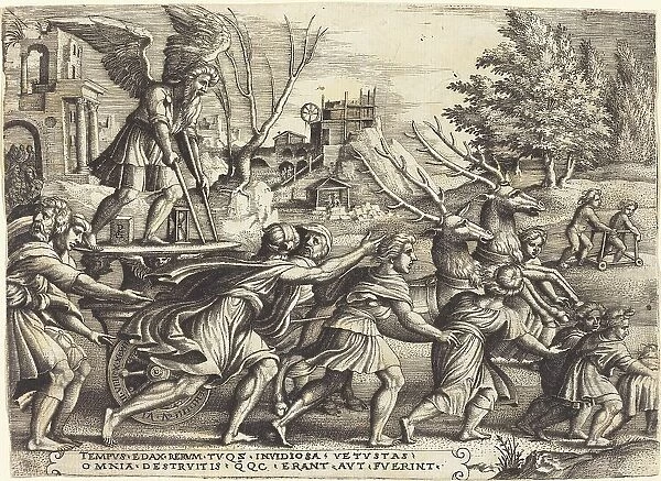 The Triumph of Time, c. 1539. Creator: Georg Pencz