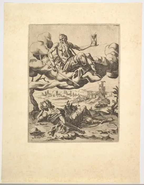 Framed Print : The Triumph of Time from The Triumphs of Petrarch, ca. 1548-49. Creator: Unknown Framed Print : The Triumph of Time from The Triumphs of Petrarch, ca. 1548-49. Creator: Unknown