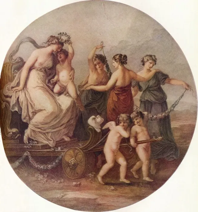 Framed Print : The Triumph of Venus, (1917). Artist: William Wynne Ryland Framed Print : The Triumph of Venus, (1917). Artist: William Wynne Ryland