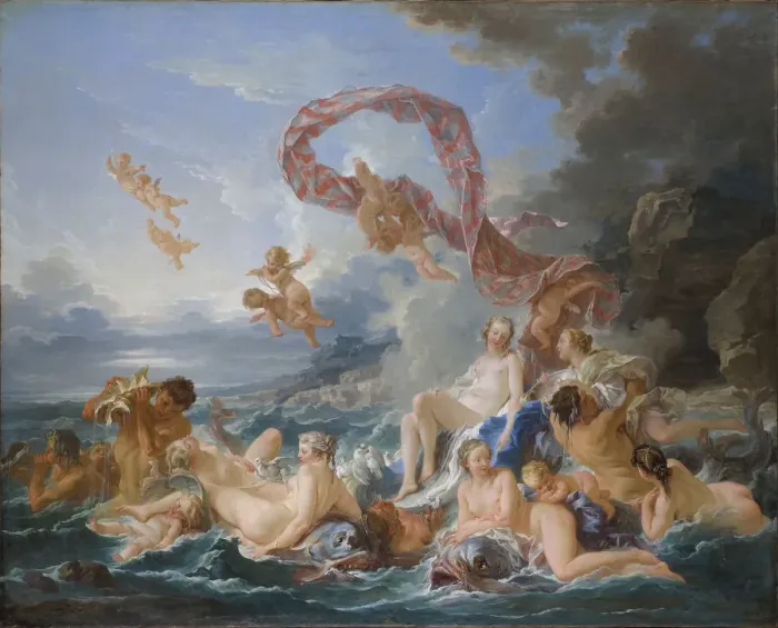 Framed Print : Triumph of Venus. Artist: Boucher, Francois (1703-1770) Framed Print : Triumph of Venus. Artist: Boucher, Francois (1703-1770)