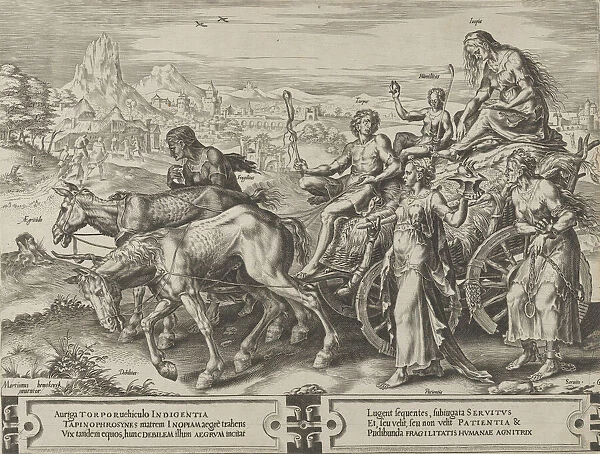 The Triumph of Want, from The Cycle of the Vicissitudes of Human Affairs, plate 6, 1564