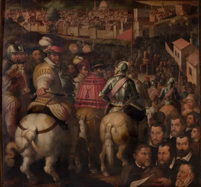 Framed Print : Triumph of the war against Siena, 1563-1565. Artist: Vasari, Giorgio (1511-1574) Framed Print : Triumph of the war against Siena, 1563-1565. Artist: Vasari, Giorgio (1511-1574)