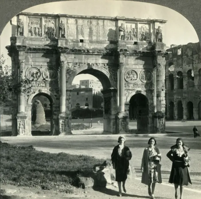 Framed Print : The Triumphal Arch of Constantine, Rome, Italy, c1930s. Creator: Unknown Framed Print : The Triumphal Arch of Constantine, Rome, Italy, c1930s. Creator: Unknown