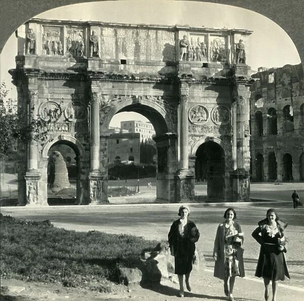 The Triumphal Arch of Constantine, Rome, Italy, c1930s. Creator: Unknown